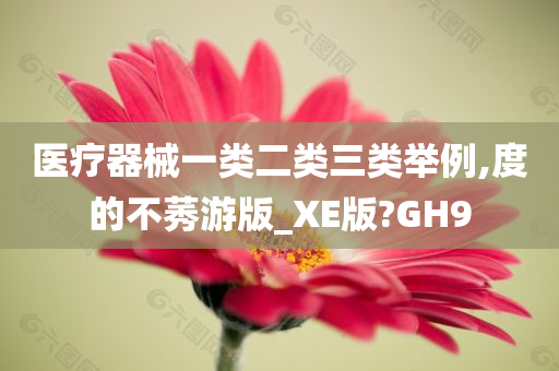 医疗器械一类二类三类举例,度的不莠游版_XE版?GH9