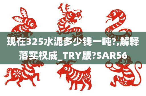 现在325水泥多少钱一吨?,解释落实权威_TRY版?SAR56