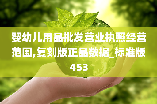 婴幼儿用品批发营业执照经营范围,复刻版正品数据_标准版453