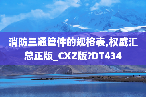 消防三通管件的规格表,权威汇总正版_CXZ版?DT434