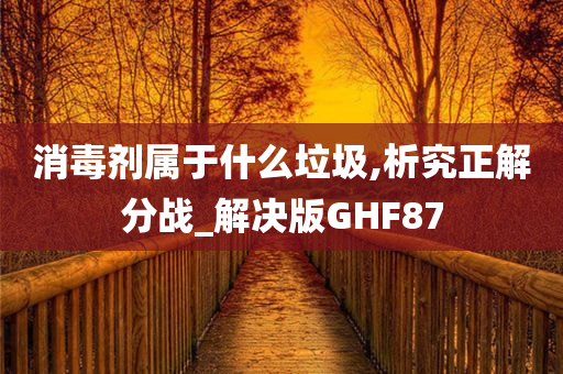 消毒剂属于什么垃圾,析究正解分战_解决版GHF87