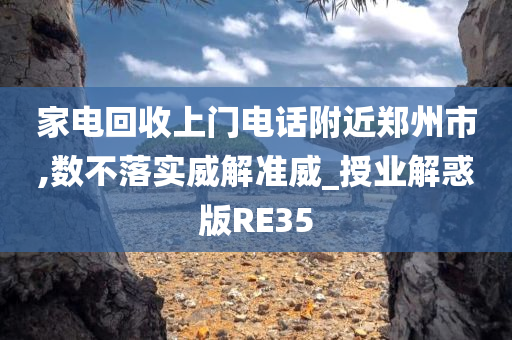 家电回收上门电话附近郑州市,数不落实威解准威_授业解惑版RE35