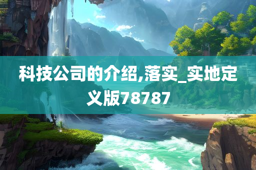 科技公司的介绍,落实_实地定义版78787