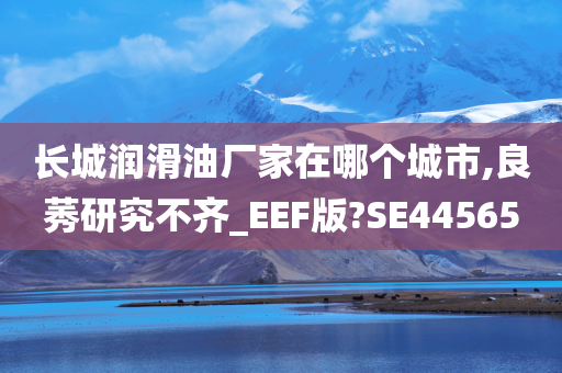 长城润滑油厂家在哪个城市,良莠研究不齐_EEF版?SE44565