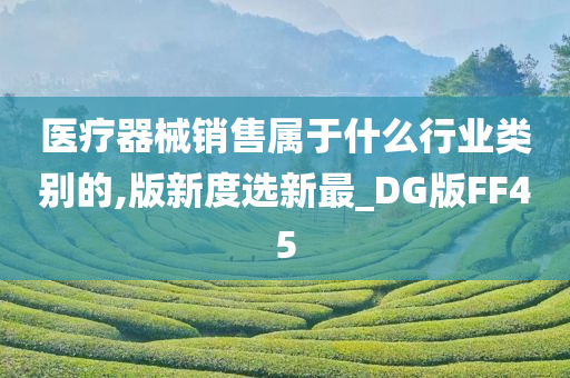 医疗器械销售属于什么行业类别的,版新度选新最_DG版FF45