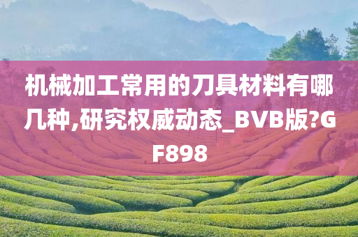 机械加工常用的刀具材料有哪几种,研究权威动态_BVB版?GF898