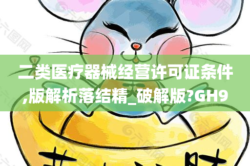 二类医疗器械经营许可证条件,版解析落结精_破解版?GH9