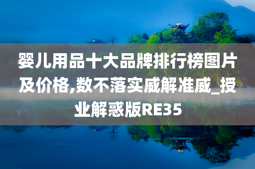 婴儿用品十大品牌排行榜图片及价格,数不落实威解准威_授业解惑版RE35