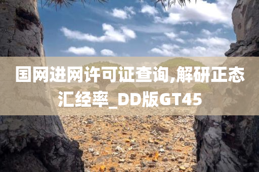 国网进网许可证查询,解研正态汇经率_DD版GT45