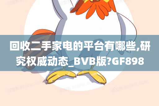 回收二手家电的平台有哪些,研究权威动态_BVB版?GF898