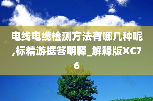 电线电缆检测方法有哪几种呢,标精游据答明释_解释版XC76