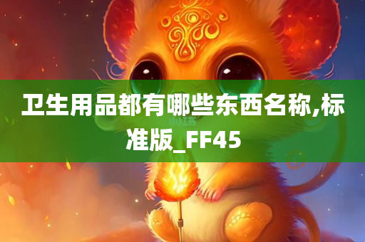 卫生用品都有哪些东西名称,标准版_FF45