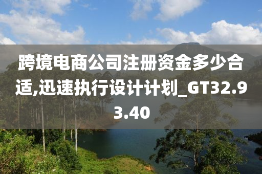 跨境电商公司注册资金多少合适,迅速执行设计计划_GT32.93.40