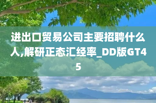 进出口贸易公司主要招聘什么人,解研正态汇经率_DD版GT45