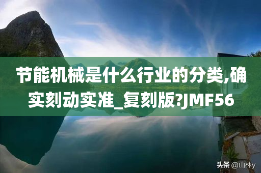 节能机械是什么行业的分类,确实刻动实准_复刻版?JMF56