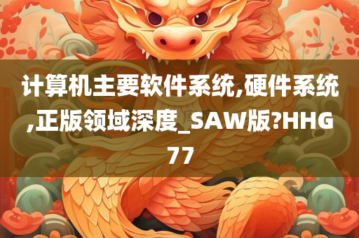 计算机主要软件系统,硬件系统,正版领域深度_SAW版?HHG77