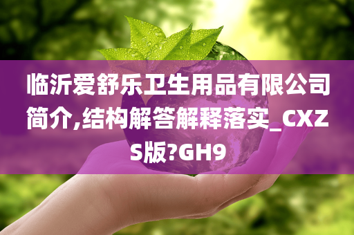 临沂爱舒乐卫生用品有限公司简介,结构解答解释落实_CXZS版?GH9