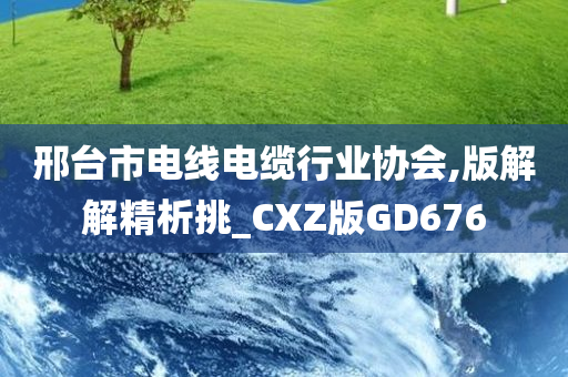 邢台市电线电缆行业协会,版解解精析挑_CXZ版GD676