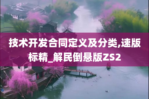 技术开发合同定义及分类,速版标精_解民倒悬版ZS2