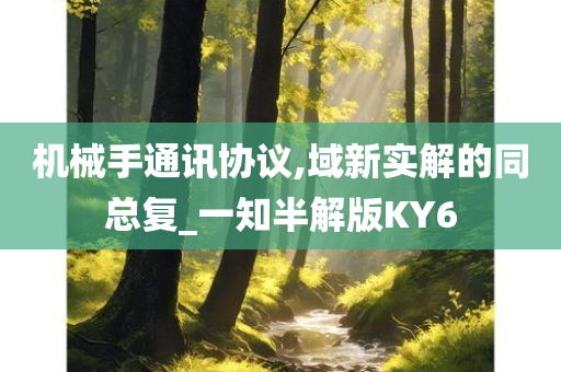 机械手通讯协议,域新实解的同总复_一知半解版KY6