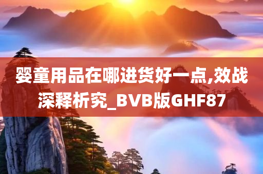 婴童用品在哪进货好一点,效战深释析究_BVB版GHF87