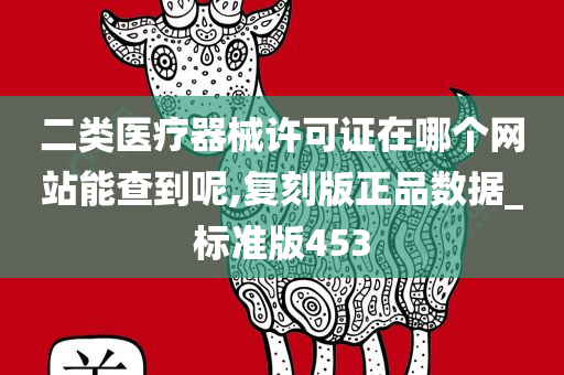 二类医疗器械许可证在哪个网站能查到呢,复刻版正品数据_标准版453