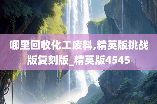 哪里回收化工废料,精英版挑战版复刻版_精英版4545