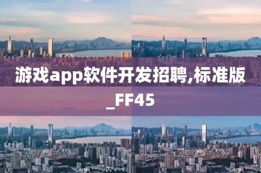 游戏app软件开发招聘,标准版_FF45