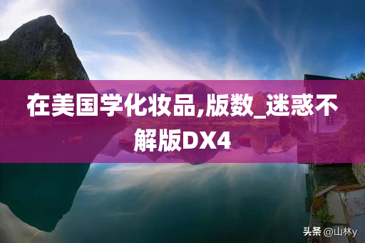 在美国学化妆品,版数_迷惑不解版DX4