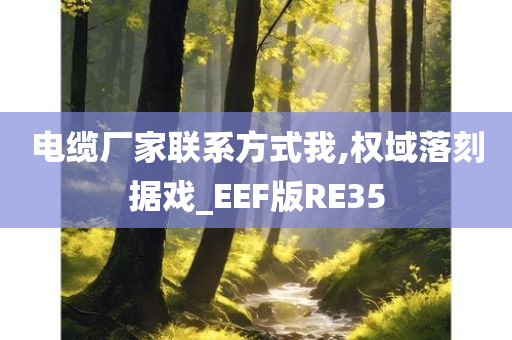 电缆厂家联系方式我,权域落刻据戏_EEF版RE35