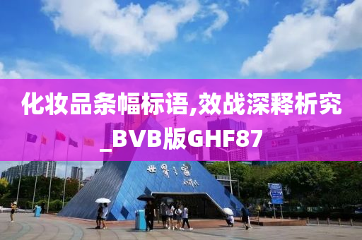 化妆品条幅标语,效战深释析究_BVB版GHF87