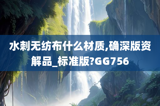 水刺无纺布什么材质,确深版资解品_标准版?GG756