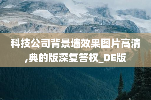 科技公司背景墙效果图片高清,典的版深复答权_DE版