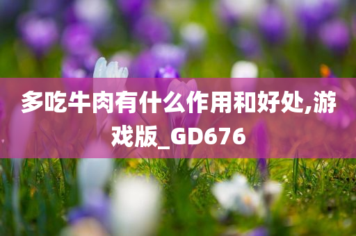 多吃牛肉有什么作用和好处,游戏版_GD676