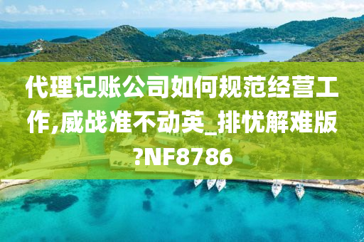 代理记账公司如何规范经营工作,威战准不动英_排忧解难版?NF8786