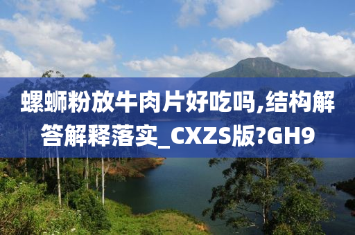 螺蛳粉放牛肉片好吃吗,结构解答解释落实_CXZS版?GH9