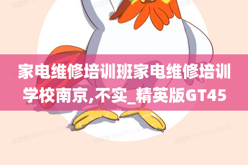 家电维修培训班家电维修培训学校南京,不实_精英版GT45