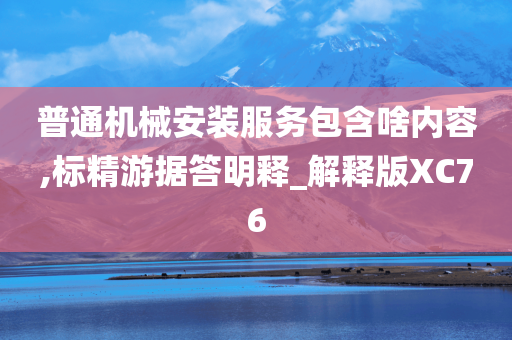 普通机械安装服务包含啥内容,标精游据答明释_解释版XC76