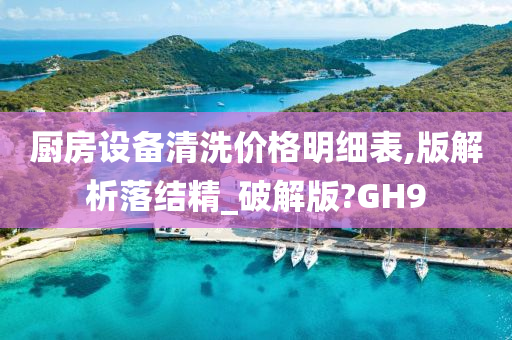 厨房设备清洗价格明细表,版解析落结精_破解版?GH9