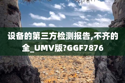 设备的第三方检测报告,不齐的全_UMV版?GGF7876