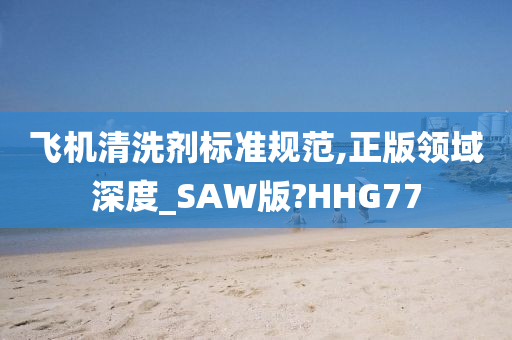 飞机清洗剂标准规范,正版领域深度_SAW版?HHG77