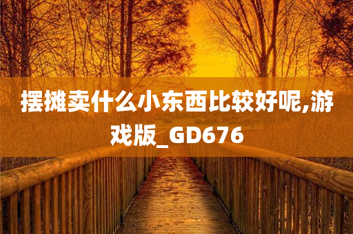 摆摊卖什么小东西比较好呢,游戏版_GD676