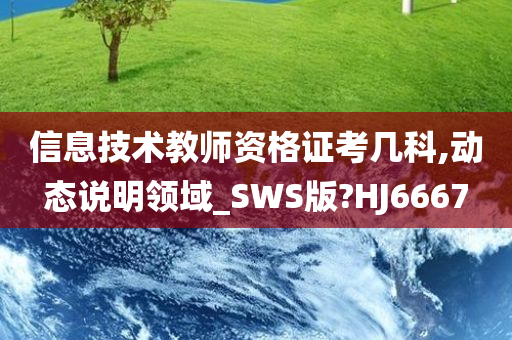 信息技术教师资格证考几科,动态说明领域_SWS版?HJ6667