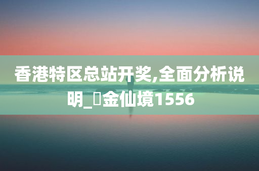 香港特区总站开奖,全面分析说明_‌金仙境1556