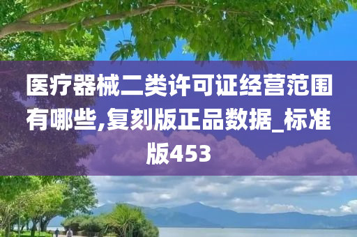 医疗器械二类许可证经营范围有哪些,复刻版正品数据_标准版453