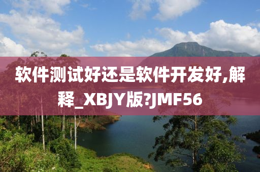 软件测试好还是软件开发好,解释_XBJY版?JMF56