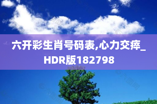 六开彩生肖号码表,心力交瘁_HDR版182798