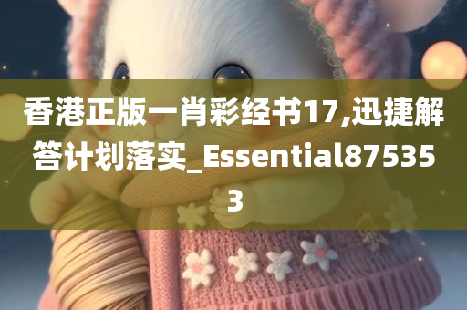 香港正版一肖彩经书17,迅捷解答计划落实_Essential875353