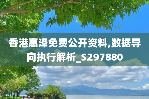 香港惠泽免费公开资料,数据导向执行解析_S297880