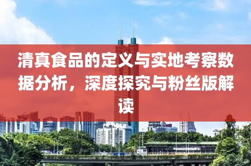 清真食品的定义与实地考察数据分析，深度探究与粉丝版解读